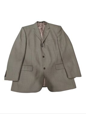 Andrew Fezza Vintage S&K Famous Brands Men's Tan Wool Sportscoat Jacket